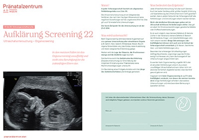 Patientinneninformation Screening 22 – Organscreening