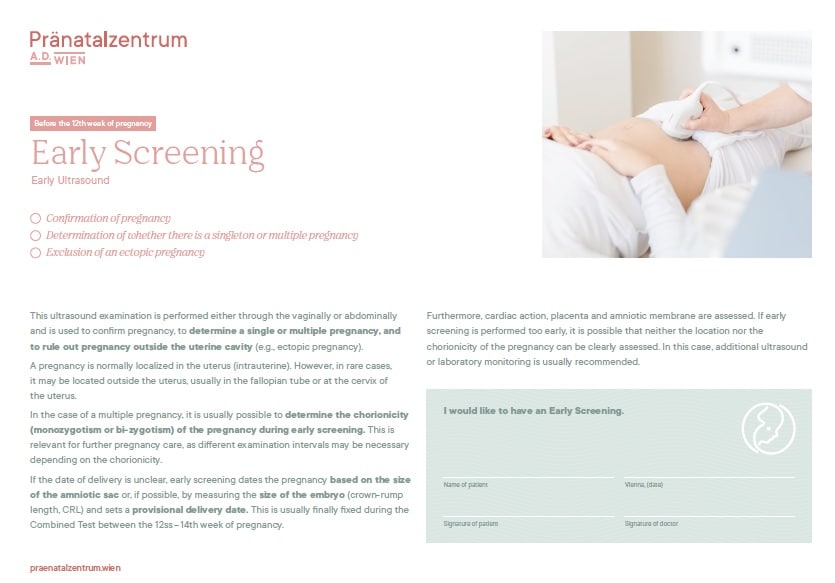 Information about Early Screening